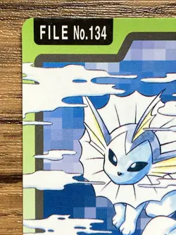 Pokemon Carddass Card Vaporeon File No.134 Bandai Pocket Monsters 1997 Japan - Image 3