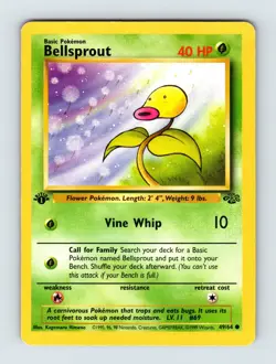 1st Edition Bellsprout - Jungle - 49/64 - LP - Pokemon TCG - Image 1