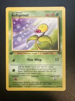 1st Edition Bellsprout 49/64 Common Jungle Pokemon TCG - Image 1