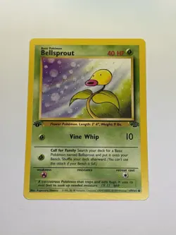 1st Edition Bellsprout 49/64 Jungle Common Pokemon TCG Vintage WotC 1999 NM - Image 1