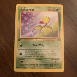 Pokemon TCG Bellsprout Jungle Card 49/64 Regular Common 1st Edition LP NM - Image 1