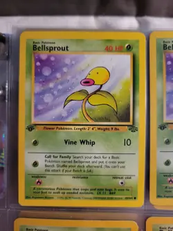 Pokemon TCG Bellsprout Jungle 49/64 Regular 1st Edition Common - Image 1