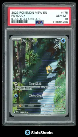 2023 POKEMON SV 151 - MEW EN #175/165 PSYDUCK ILLUSTRATION RARE PSA 10 - Image 1