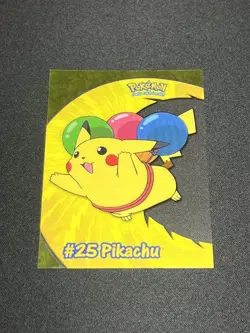 Pikachu Topps Pokemon TV Animation Edition Series 2 Clear #PC1 NM - Image 1