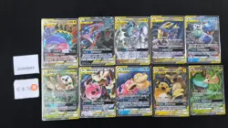 Pokemon Garchomp & Giratina GX & Slowpoke & Psyduck GX RR Set Lots 10 S.Chinese - Image 1
