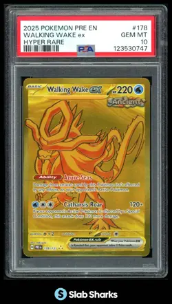 2025 POKEMON SV - PRE EN #178/131 WALKING WAKE EX ANCIENT HYPER RARE PSA 10 - Image 1