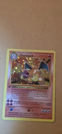1st Edition Base Set Shadowless Charizard 4/102 CUSTOM REPLICA ART Pokemon MINT - Image 3