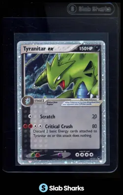 2004 POKEMON POP SERIES 1 #17/17 TYRANITAR EX COSMOS HOLO - Image 1