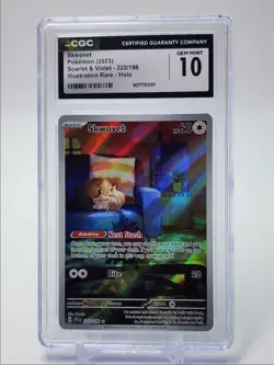 SKWOVET 2023 POKEMON SCARLET & VIOLET ILLUSTRATION RARE 222/198 CGC 10 Q2689 - Image 1