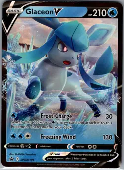 Glaceon V SWSH196 - Pokemon TCG SWSH Black Star Promos - Holo (NM) - Image 1