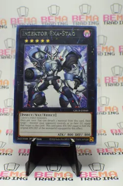 Yu-Gi-Oh! Inzektor Exa-Stag Rare GRCR-EN049 Lightly Played 1st Edition - Image 1