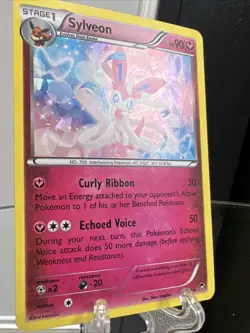 Sylveon 72/111 XY Furious Fists Cracked Ice Holo 2014 Pokemon Card LP - Image 2