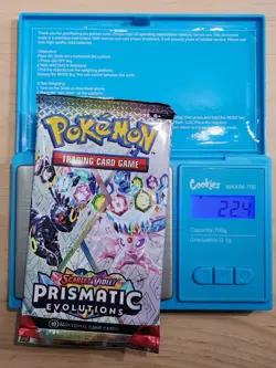VERY HEAVY!! 🔥 22.4g Pokemon TCG Prismatic Evolutions Booster Pack - God PackUU - Image 1