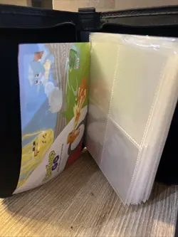 Pokemon Card 3-Ring Small Card Binder-4 pockets -50 sleeves & Cards - Image 5