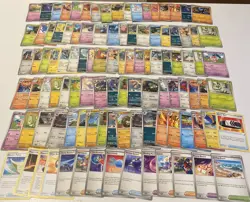 Pokemon Cards Lot. 100+ Card Lot! Lot #163 . Bulk Lot. Starts At A Low Price! - Image 1
