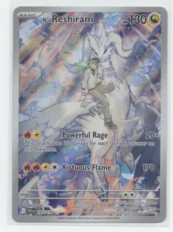 2025 Pokemon SV Journey Together N's Reshiram Promo Cards #167/159 - Image 3