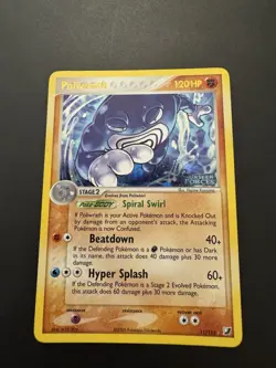 Pokemon EX Unseen Forces Poliwrath Stamped Reverse Holo Card 11/115 2005 - Image 1
