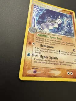 Pokemon EX Unseen Forces Poliwrath Stamped Reverse Holo Card 11/115 2005 - Image 2