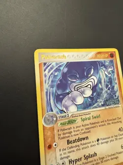 Pokemon EX Unseen Forces Poliwrath Stamped Reverse Holo Card 11/115 2005 - Image 5