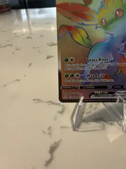 Pokemon TCG Leafeon VMAX Rainbow Secret Rare Holo Card Evolving Skies 204/203 - Image 4
