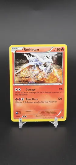 Pokemon TCG Reshiram Black Star Promos Holo Card BW23 - Image 1