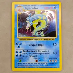 Gyarados Pokemon Card 6/102 Base Set Unlimited Holo Rare Wotc LP Lightly Played - Image 1