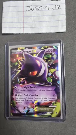 Pokemon Gengar EX TCG Phantom Forces Ultra Rare Holo Card 34/119 NM Condition - Image 1
