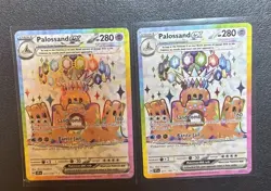Pokemon Palossand EX Full Art Holo Card 221/191 Surging Sparks English 2x LOT!!! - Image 1