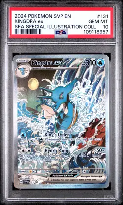 Kingdra EX 131 PSA 10 Gem Mint Pokemon Black Star Promo Card SFA 2024 - Image 1