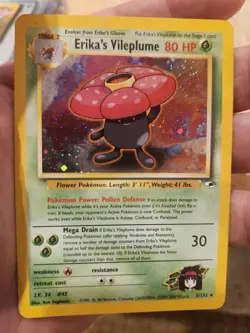 Pokemon Karte/card - Erika's Vileplume 5/132 Gym Heroes Holo - LP - Image 2