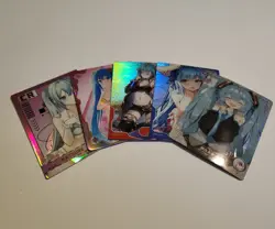 Hatsune Miku Card Lot Waifu Anime 5 Cards Goddess Story - Image 1