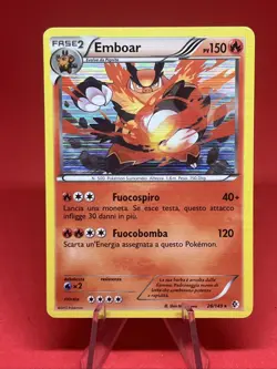 Pokemon Card Emboar 26/149 Boundaries Crossed Cosmos Holo - Image 1