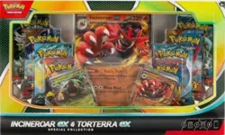 Pokemon Trading Card Game Incineroar ex and Torterra ex Special Collection Box - Image 1