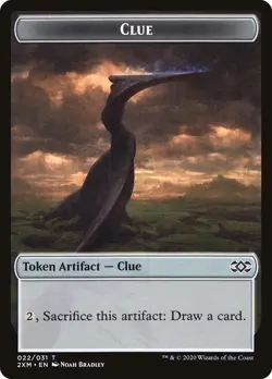FOIL Clue Token / Myr Token NM Double Masters MTG Magic the Gathering Eng Card - Image 2