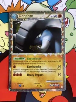 Donphan Prime 107/123 HGSS HeartGold Soulsilver Holo 2010 Pokemon TCG Card LP - Image 1