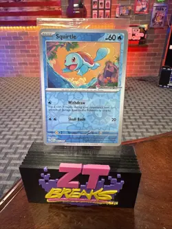Squirtle SEALED POKEMON CENTER Stamped Release Day Promo Card 007 Pokemon 151 - Image 1