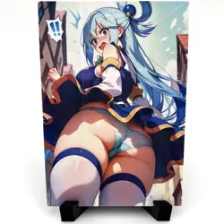 KonoSuba Aqua Sexy Hot Anime Waifu Girl Doujin Lewd Goddess Story ACG Art Card - Image 1