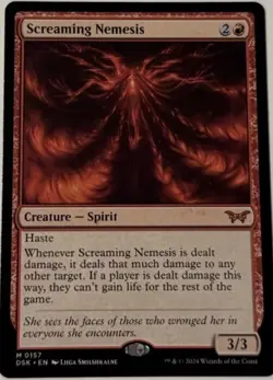 4x MTG Screaming Nemesis - Duskmourn: House of Horror LP - Image 1