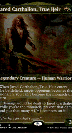 Magic the Gathering -MTG- Jared Carthalion, True Heir Foil Etched - Image 1