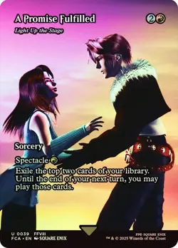 A Promise Fulfilled (Light Up the Stage) Foil Final Fantasy MTG NM - Image 1