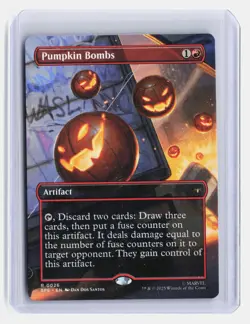 Pumpkin Bombs (Borderless) MTG Marvel's Spider-Man: Eternal-Legal #26 Rare - Image 1