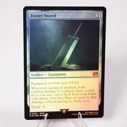 Buster Sword Foil 255 Final Fantasy FIN MTG NM See Video - Image 1