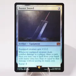 Buster Sword Foil 255 Final Fantasy FIN MTG NM See Video - Image 3