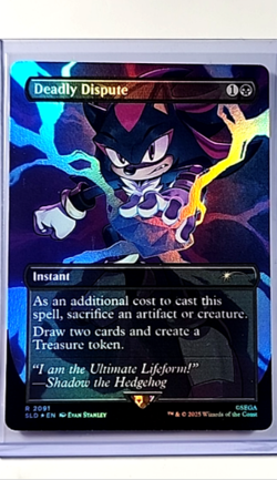 MTG Magic the Gathering Secret Lair Sonic Borderless Foil #2091 Deadly Dispute - Image 1
