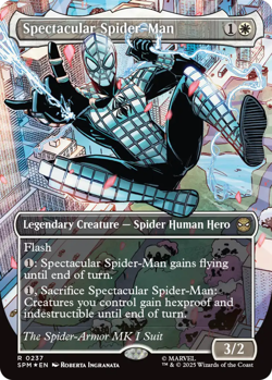 NM-Mint, English MTG Foil Spectacular Spider-Man (0237) - Textured Foil - Border - Image 1