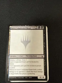 Magic The Gathering Unknown Event By Gavin Verhey “Quest Compleated Beast” - Image 1