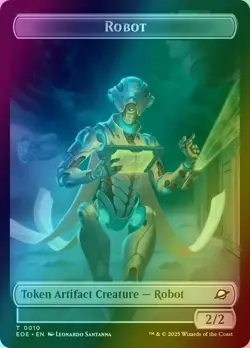 Munitions Robot Token - Foil - Edge of Eternities - EOE T 0009/0010 - Image 2