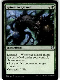 Retreat to Kazandu Commander Legends Regular MTG NM - Image 1