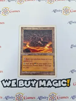 MTG | Karplusan Forest | 5th Edition | Regular | Heavily Played | English - Image 1