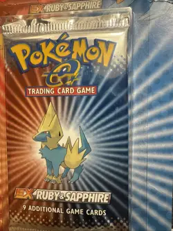 2003 Pokemon ( EX RUBY & SAPPHIRE ) SEALED Blister Pack Vintage (Manectric) Art 45496840037 - Image 5